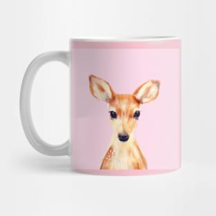 Baby Deer on Rosa Background Mug